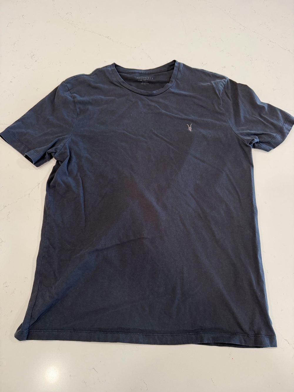 All Saints Men's Black Short Sleeve Crew T-Shirt - XL
